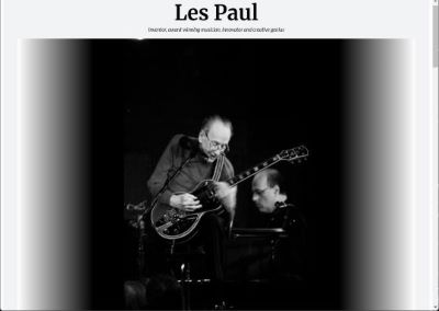 Les Paul tribute page